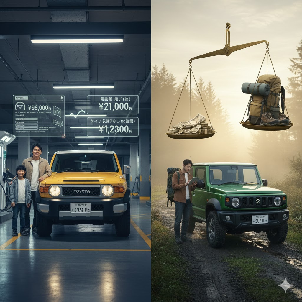 ランクルFJとジムニーシエラの維持費比較！違いと結論