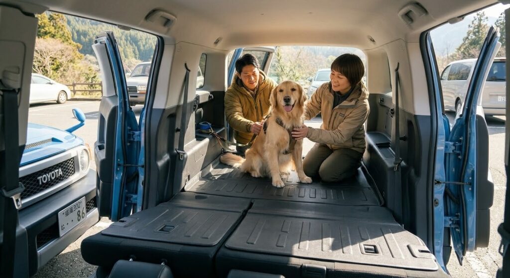 ランクルfj,新型ランクルfj,後部座席,段差,対策