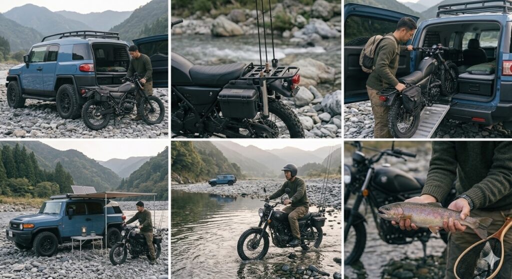 ランクルfj,ランドホッパー,折りたたみ式電動モビリティ,釣り車