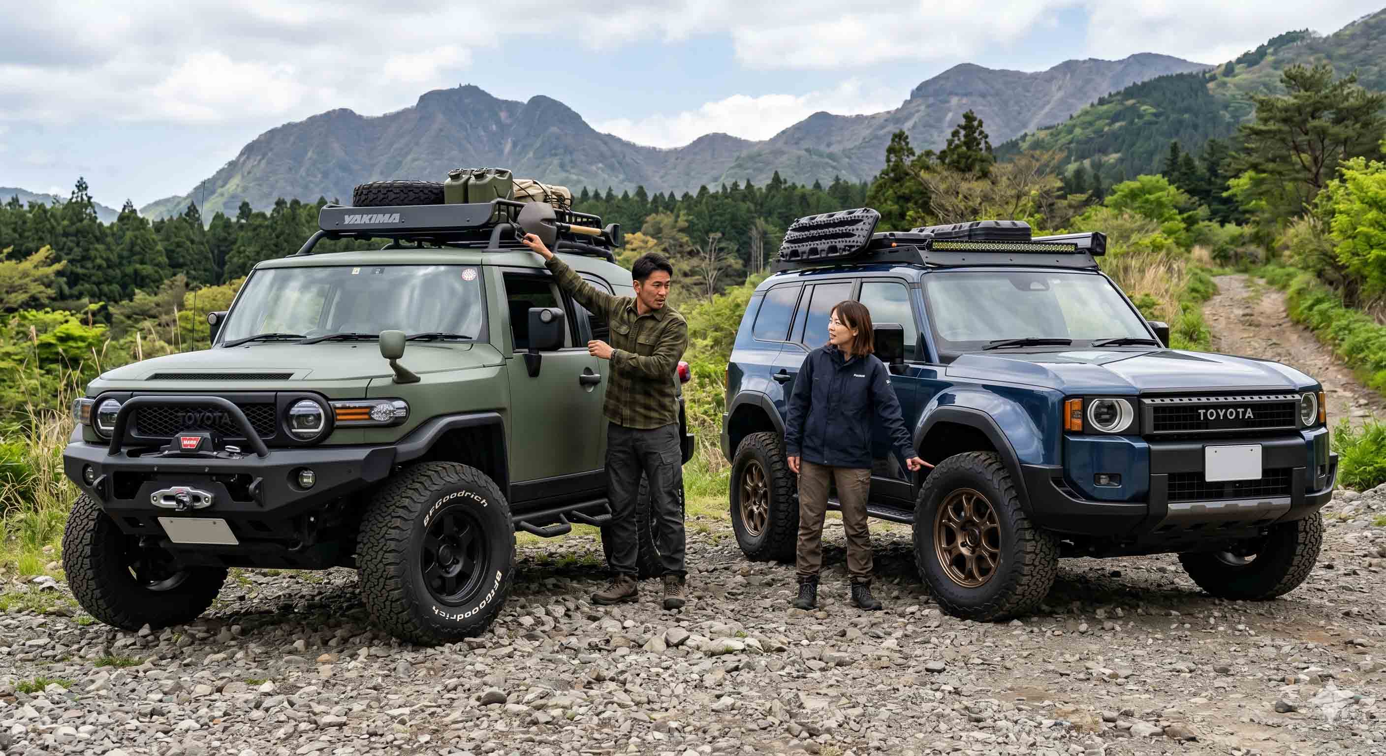 新型ランクルFJとFJクルーザー、外装デザインとカスタム傾向