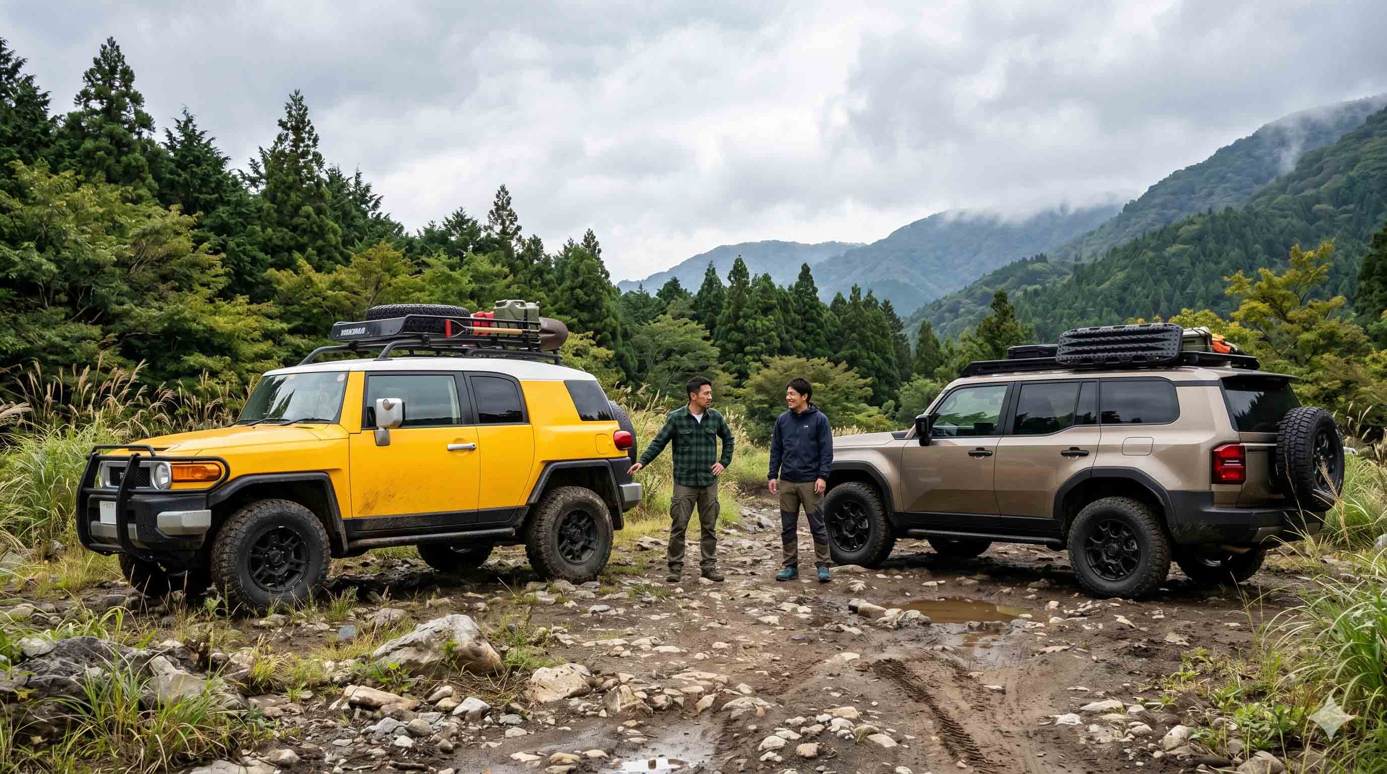 新型ランクルFJとFJクルーザーの違い！維持費やサイズを比較