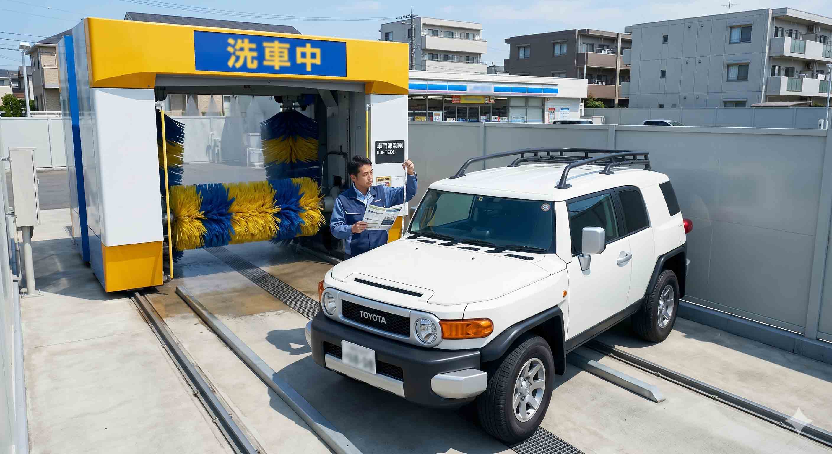 新型ランクルFJは洗車機に入る？寸法と注意点を徹底解説
