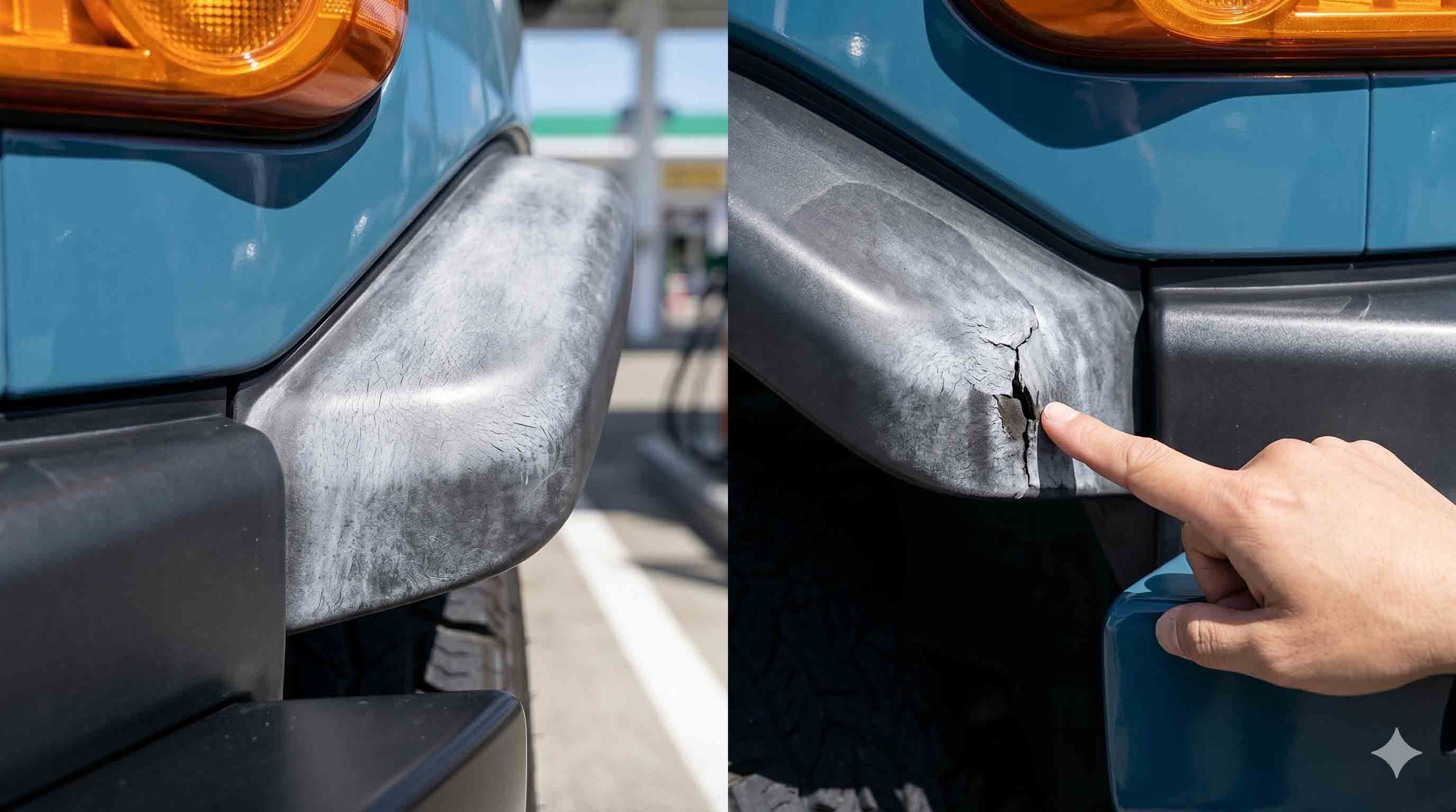 ランクルFJ、未塗装樹脂パーツの白化と劣化原因