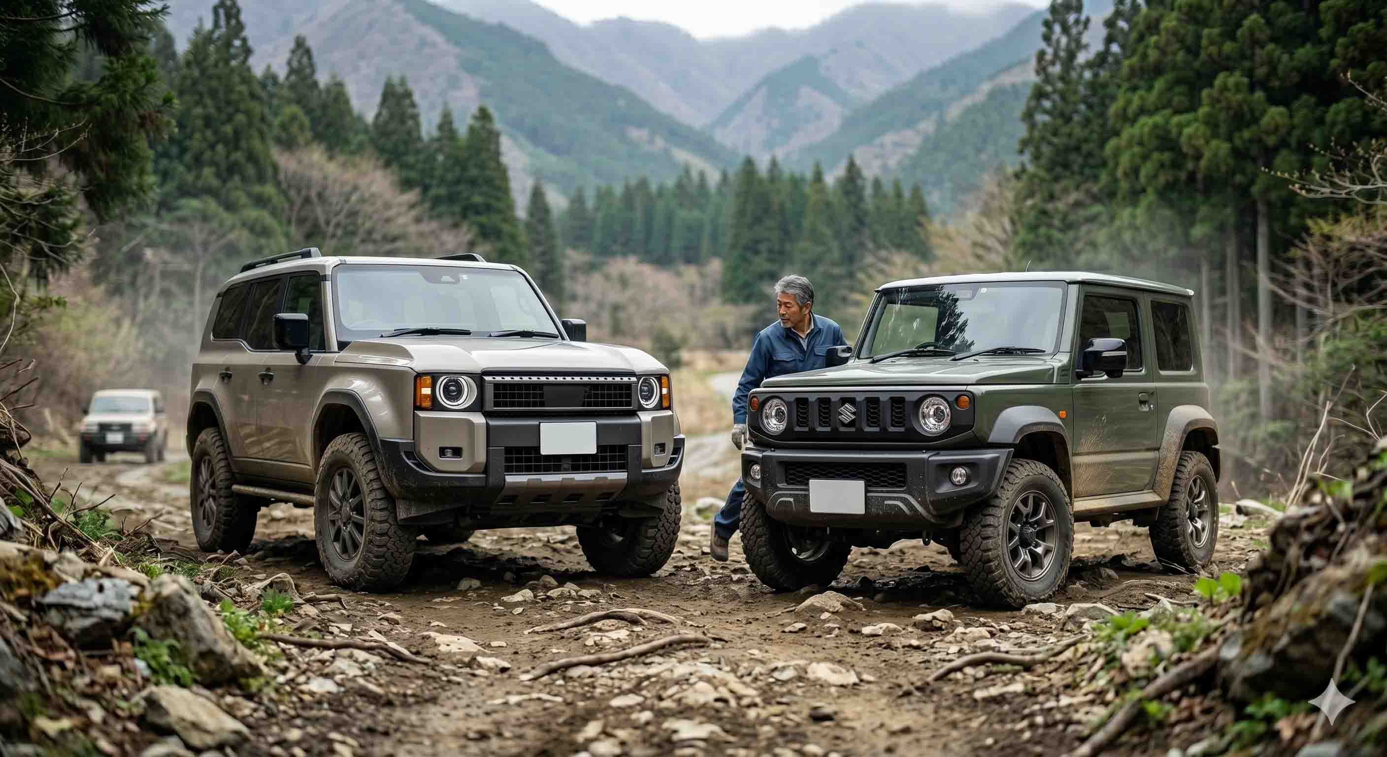 新型ランクルFJ、ジムニー等の本格オフローダーと比較